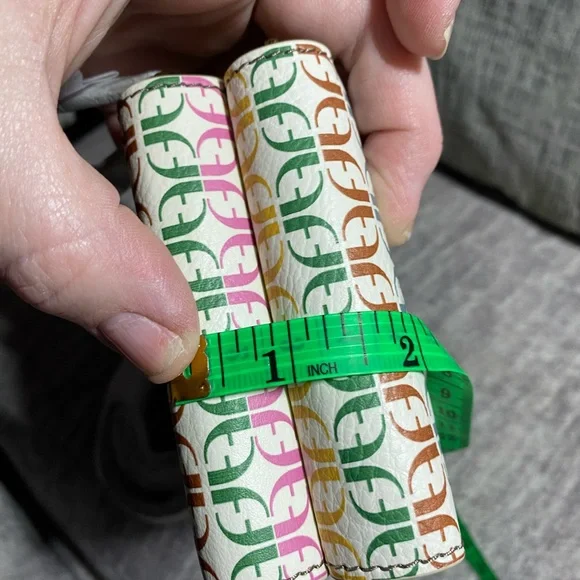 Fossil neutral multi colored crossbody Sofia phone bag - Picture 5 of 12